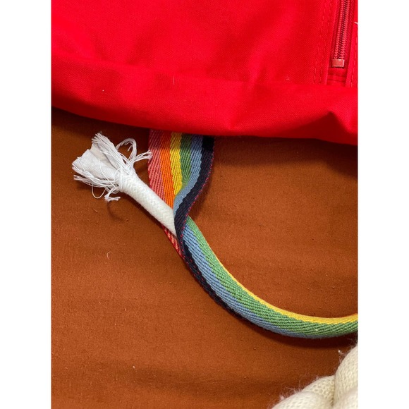 1983 Vintage CARE BEARS GARMENT BAG Blue Vinyl Rainbow Handles - Picture 2 of 4